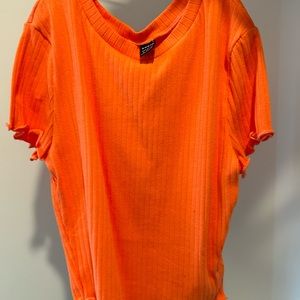 orange cropped shein cart